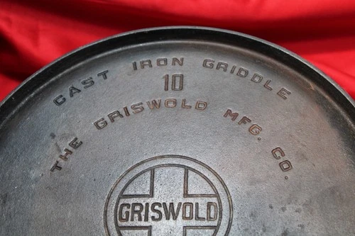 Griswold Cast Iron #10 Large Logo Griddle