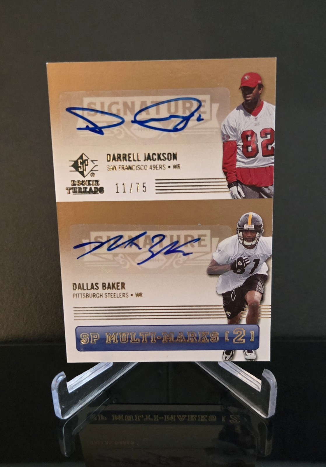 2007 SP Rookie Threads - Sp Multi-Marks 2 Darrell Jackson, Dallas Baker ...