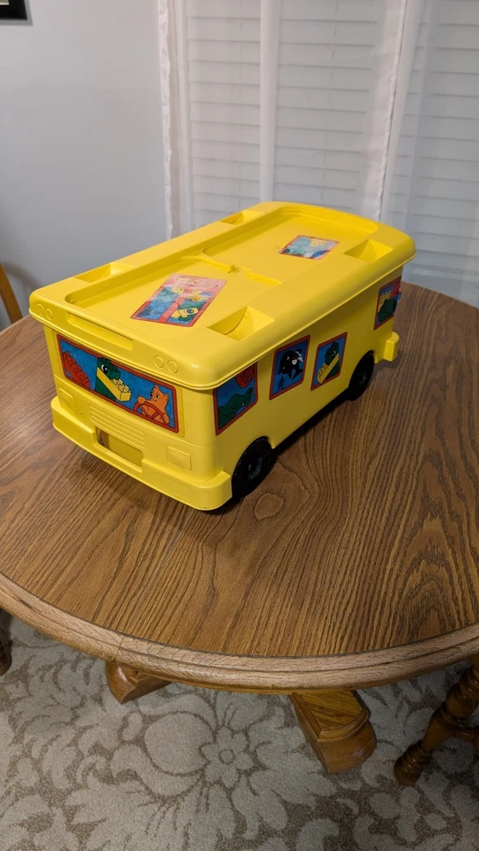 De colección 1997 LEGO DUPLO Paseo de almacenamiento en autobús escolar Contenedor de almacenamiento solamente Foto 2 de 4