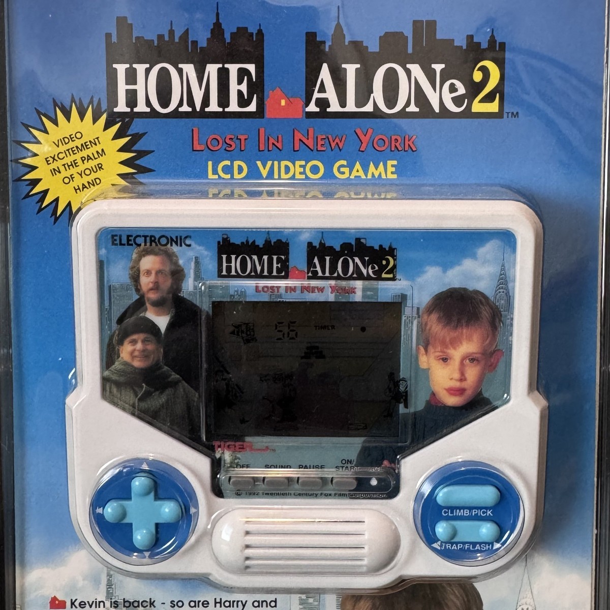 Vintage Tiger Electronics Home Alone 2 Handheld LCD Video Game