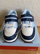 Cat  Jack Blue White Athletic Shoes Unisex Kids Size 12 Hook  Loop Lace-Up