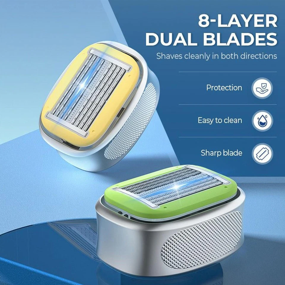 Головные бритвы для лысых мужчин ручной триммер с влажной сухой лысой бритвой для волос - Изображение 4 из 4