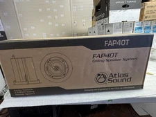 Atlas Sound FAP40T 4-inch In-Ceiling Loudspeaker System, Pair 16 W