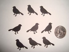50 HALLOWEEN MARTHA STEWART BLACK BIRD DIE CUTS PUNCHES CONFETTI SCRAPBOOKING