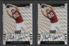 2019 Leaf Metal Draft KADEN SMITH Silver Wave Prismatic Auto RC 49ers TE