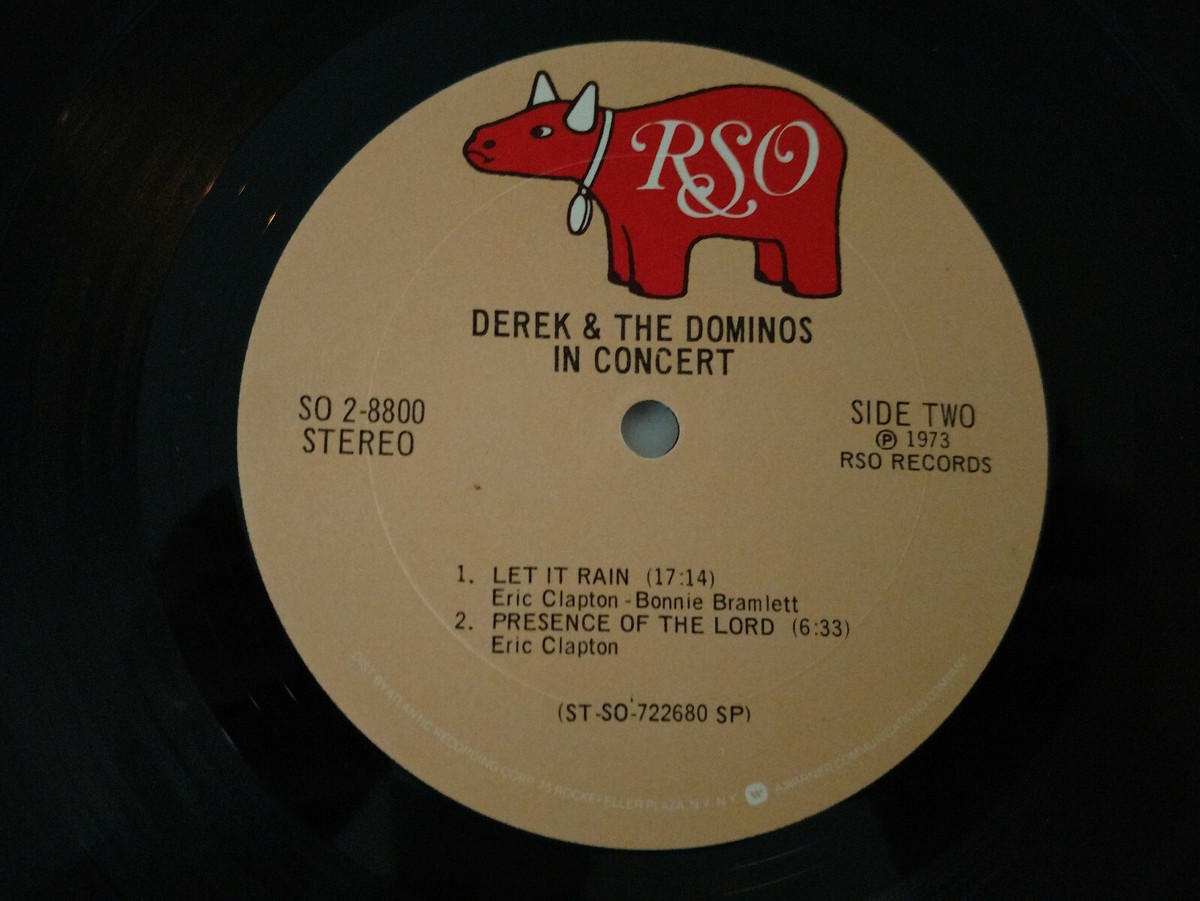 DEREK & THE DOMINOS 2LP IN CONCERT 1973 RSO SO 2-8800 PRC RICHMOND