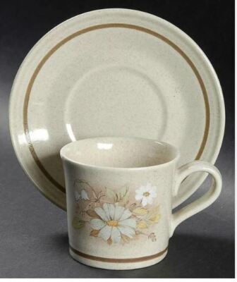 Flat Demitasse Cup & Saucer Set Florinda by ROYAL DOULTON Lamberthware England