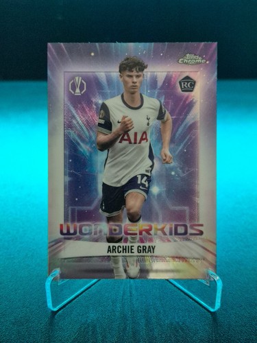 2024-25 TOPPS Chrome UEFA Club Competitions Wonderkids Card Archie Gray RC