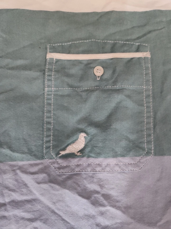 Camisa Staple Pigeon Multicolor Para Hombre Manga Corta Con Botones Talla XL Foto 2 de 4