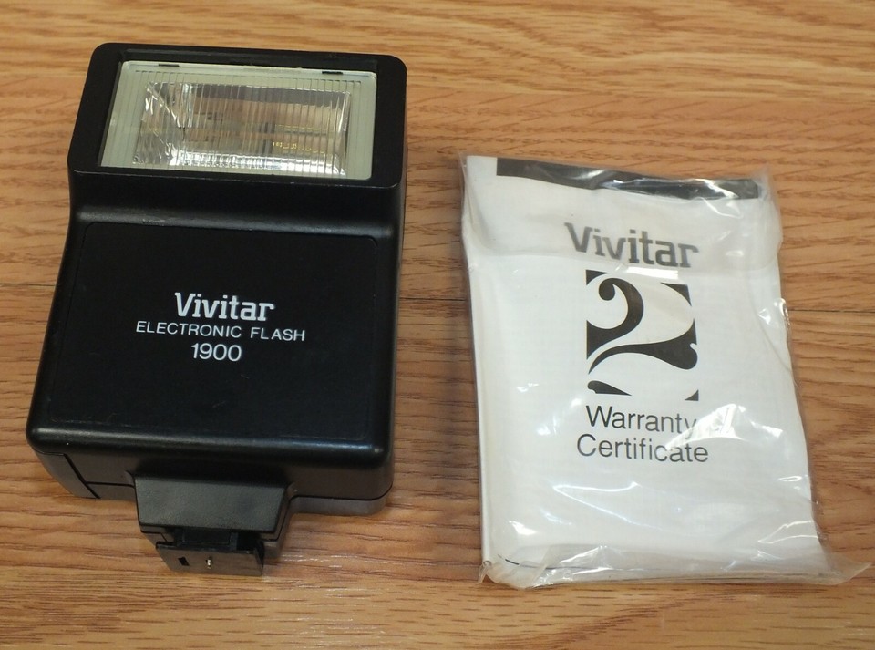 Vintage Vivitar 1900 Electronic Camera Flash Adapter Attachment With ...