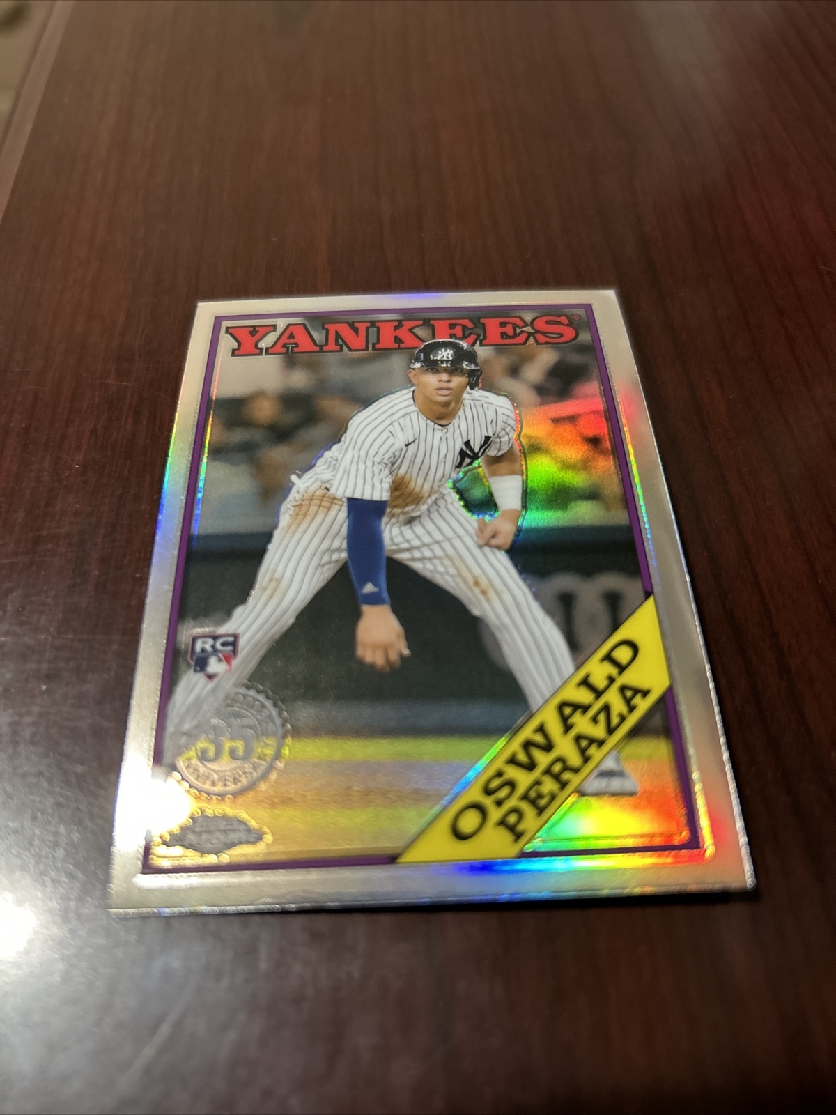 Oswald Peraza RC 2023 Topps Chrome 1988 35th Yankees #88BC-16 *Mint* Qty