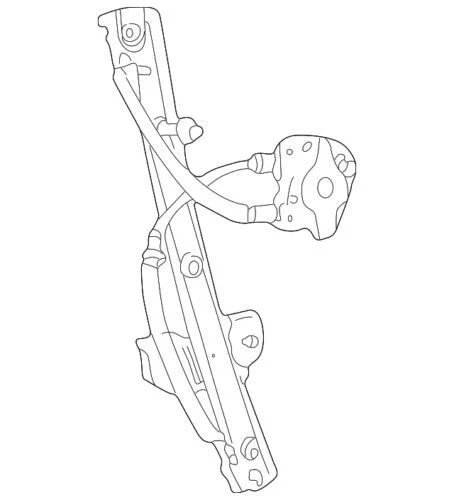 Regulador de ventana de puerta derecha genuino Mopar 1998-2003 Dodge Ram Van 5278396AA Foto 4 de 4