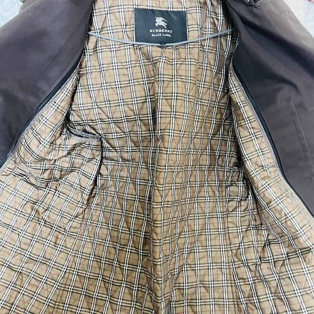 Burberry Black Label Trench Coat Brown Cotton With Check Pattern Size M Women thumbnail 23