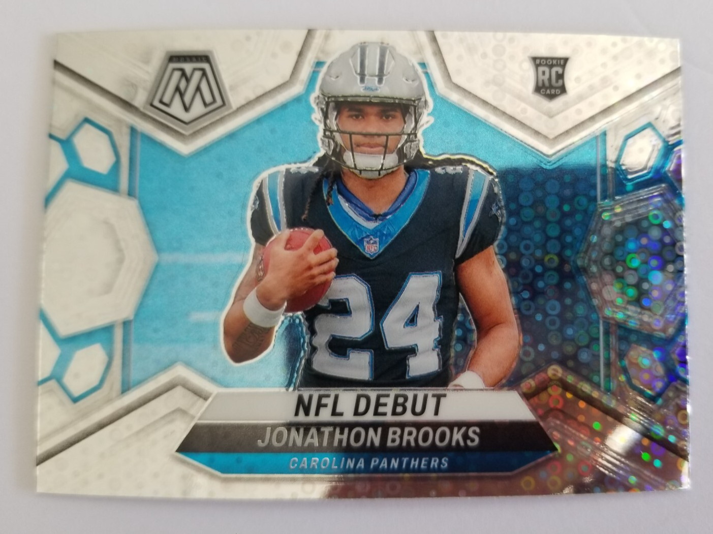 Jonathon Brooks 2024 Mosaic NFL Debut No Huddle Disco RC Carolina Panthers #276