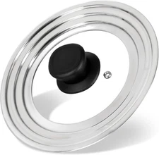 Universal Lid for Pots Pans and Skillets Pan Cover fit 6" 7" 8" Diameter Cook...