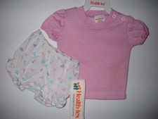 HEALTHTEX NWT INFANT GIRL SHORT SLEEVE/DIAPER BLOOMER COVERUP   SIZE 3 MONTHS