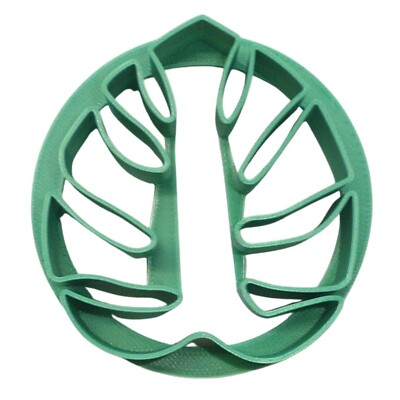 MINI SIZE MONSTERA LEAF CONCHA COOKIE CUTTER MEXICAN SWEET BREAD STAMP PR4907