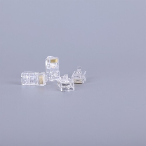 Pack of 100 8P8C Cat6 RJ45 Ethernet Crimp Connectors for Networking Cable - Afbeelding 6 van 8