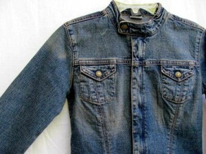 denim cafe racer jacket