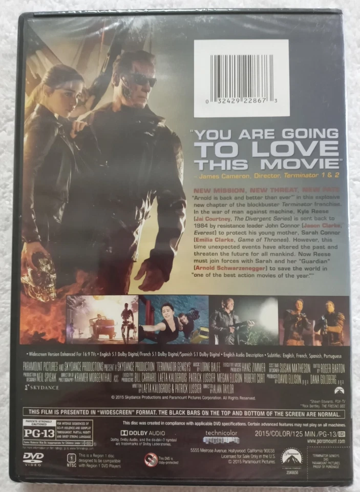 Terminator: Genisys "DVD" (Brand New Factory Sealed) - Image 2 of 2