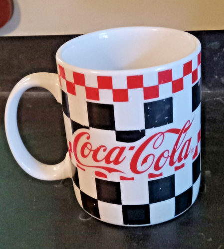 Gibson Ceramic COCA COLA Checkered Mug Coke 2001 - Picture 3 of 10