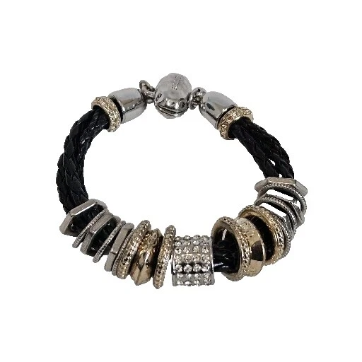 Joyería de Moda Negro de cuero Chico's