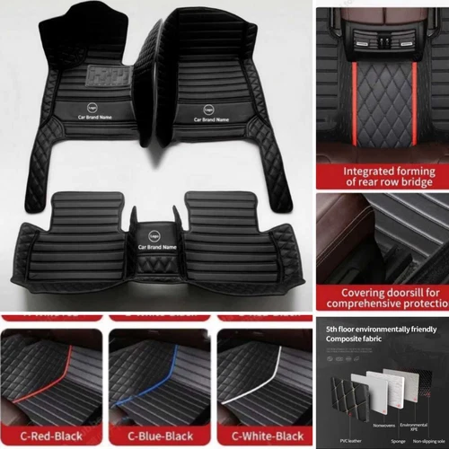 For Chevrolet Camaro SS Car Floor Mats All Weather Waterproof Custom Carpets - Imagen 5 de 32