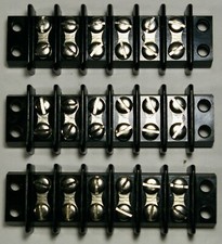 6-141 Style KULKA 601 Series 6 Pos  Barrier Strip Lot of 3