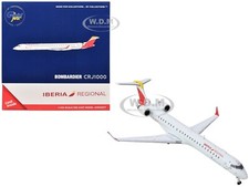 BOMBARDIER CRJ1000 AIRCRAFT "IBERIA REGIONAL" 1/400 DIECAST BY GEMINIJETS GJ2196