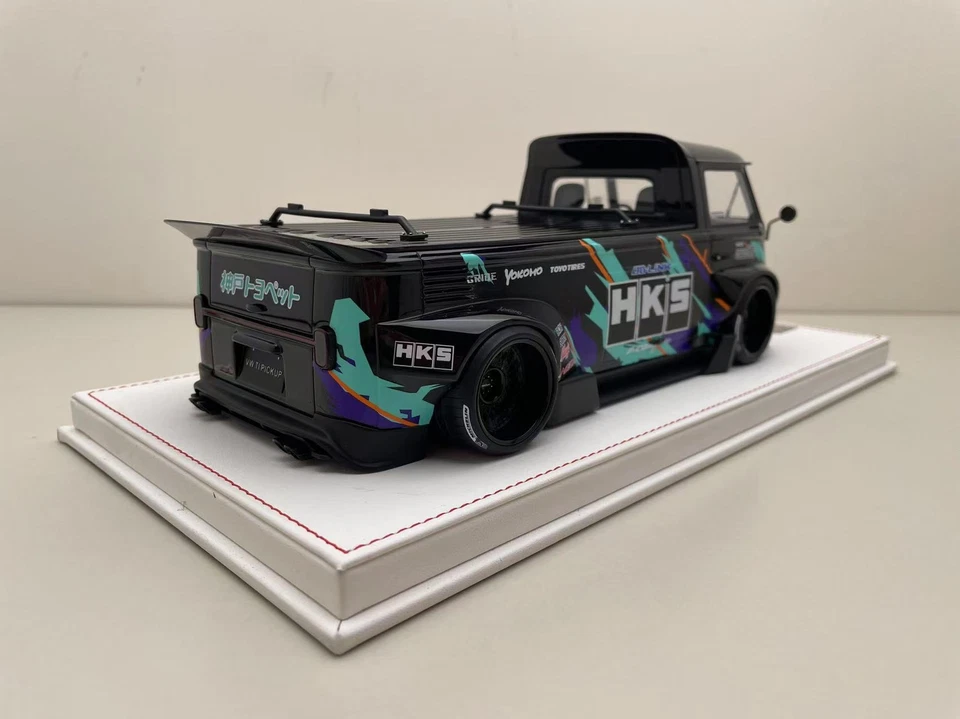CRL 1:18 VW T1 pick up HKS lackiert Harz unopnable seltenes Automodell - Bild 2 von 4