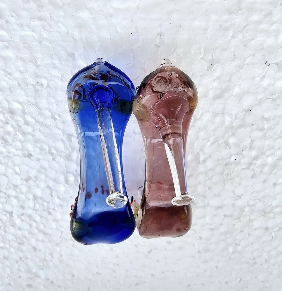 Set Of 2 Vintage Art Glass Blown Glass High Heel Miniature Shoes eBay