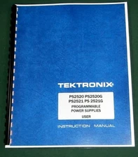 Tektronix PS2520 User Manual: Comb Bound & Protective Plastic Covers