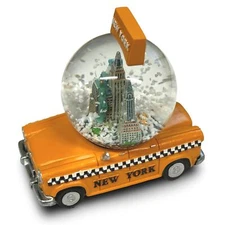 NYC Snow Globe w/ Taxi Base 2.75in