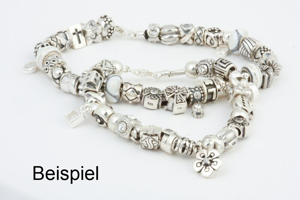 Piccolo Armband für Charm Beads 21 cm lang Silber APAS eBay