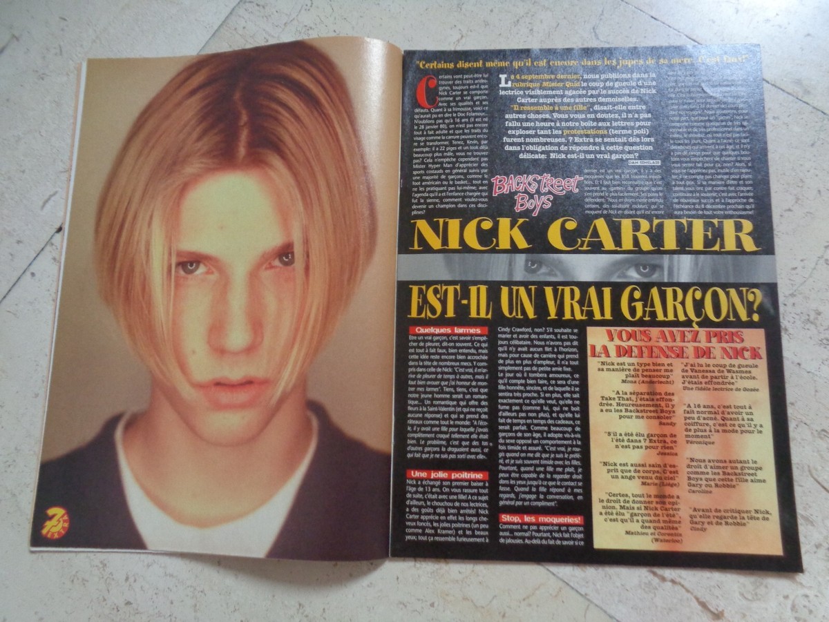 BACKSTREET BOYS NICK CARTER magazine 1996 vintage Worlds Apart