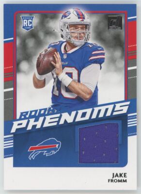 2020 Donruss Jake Fromm Rookie Player Worn Jersey Buffalo Bills