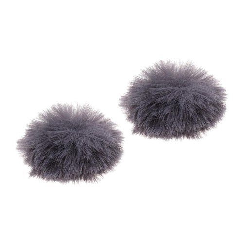 2Pcs Gray Outdoor Microphone Windscreen Wind Muff Furry Cover for Lapel Mic - Picture 6 of 12