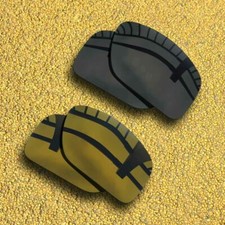 2 Pairs Polarized Lenses Replacement for-Oakley Det Cord-Black Brown Copper
