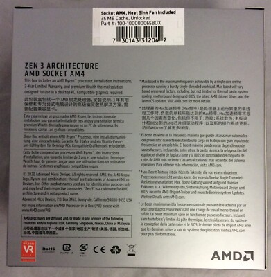 AMD Ryzen 5 5600X Desktop Processor Unlocked (4.6GHz, 6 Cores