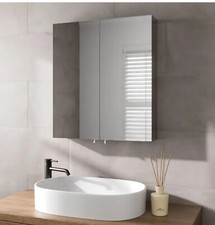 Double mirrored bathroom cabinet         wall mounted Artis 600x670