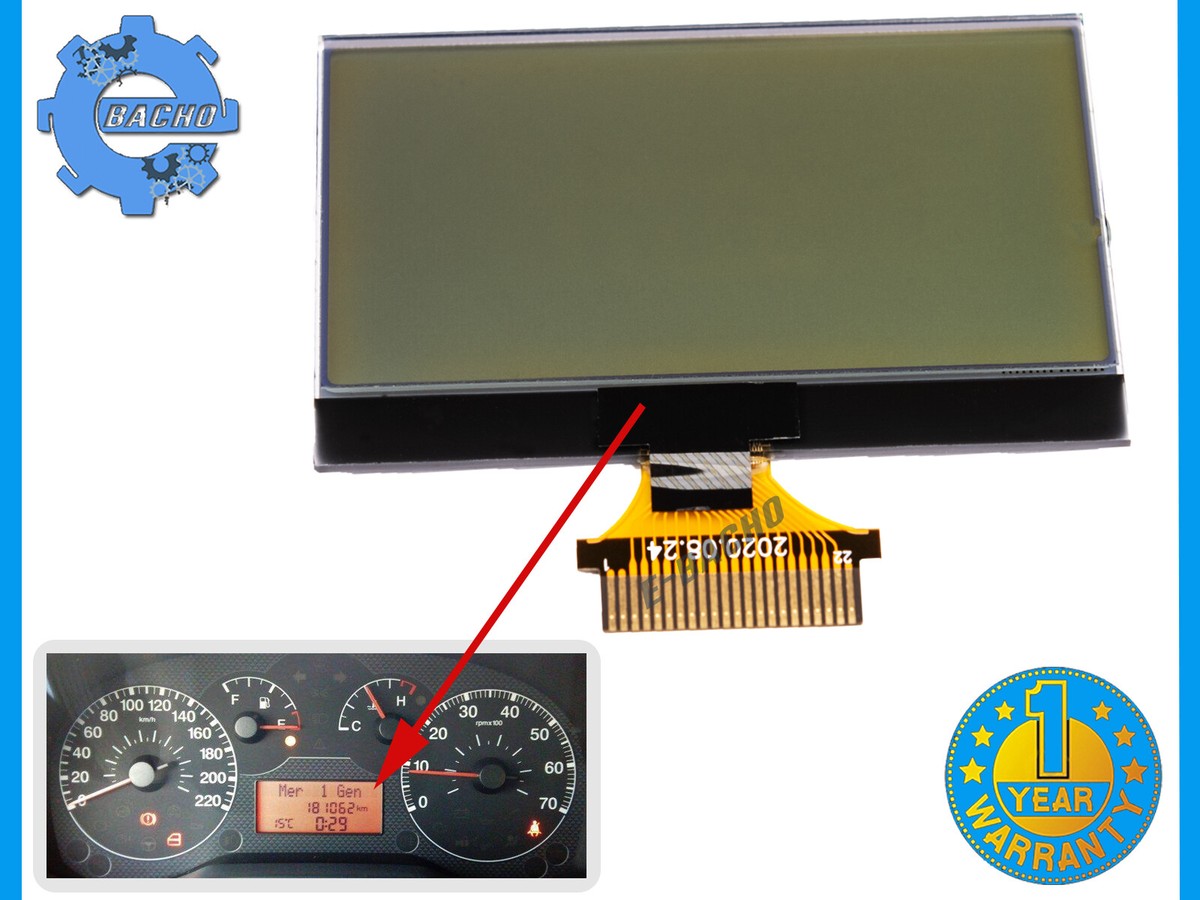 Display LCD Per Fiat Punto E Modelli Compatibili - Sostituzione Diretta Del Cruscotto - Foto 5