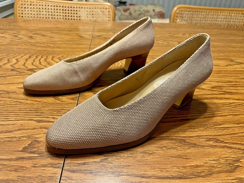 Calico Womens textured English 3 pumps - 8W - Picture 3 of 5
