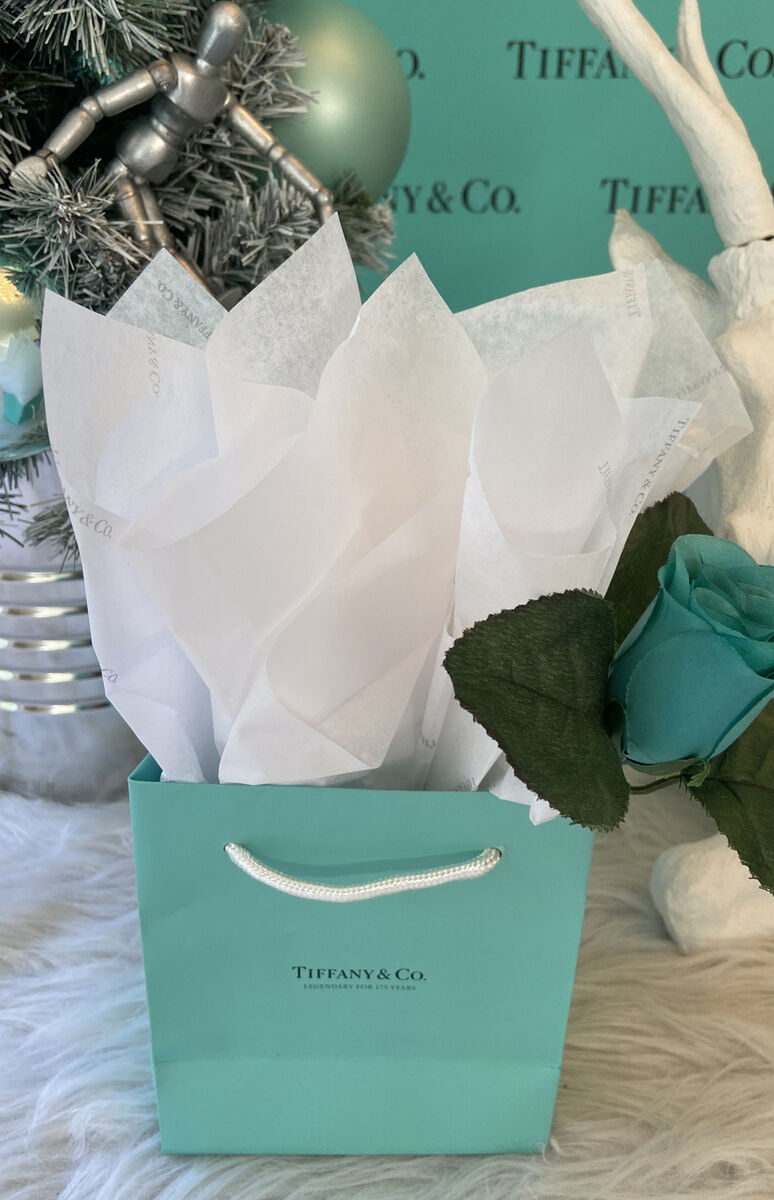 Tiffany&Co Logo Tissue Paper Lot Of 8 Sheets 4 Logo 4 Plain 11.75”x15”  Wrapping