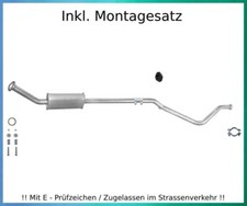 Mittelschalldämpfer für Peugeot 307 / CC 1.6 Auspuff Mitteltopf Montagesatz