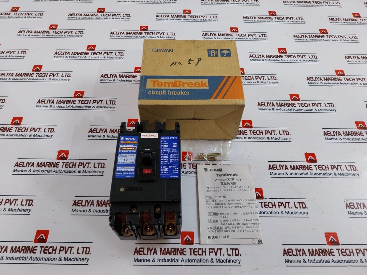 Terasaki Electric TemBreak XH50NS 3 Pole Circuit Breaker Terasaki Electric TemBreak XH50NS 3 Pole Circuit Breaker