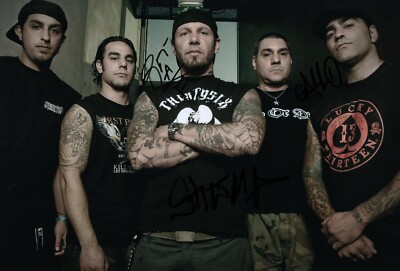 AGNOSTIC FRONT - original signiertes Großfoto 20 x 30 cm Autogramm signed