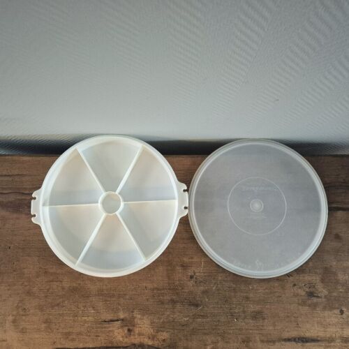 Vintage Tupperware Gewürz Relish Gemüse geteilt Serviertablett - Bild 6 von 7