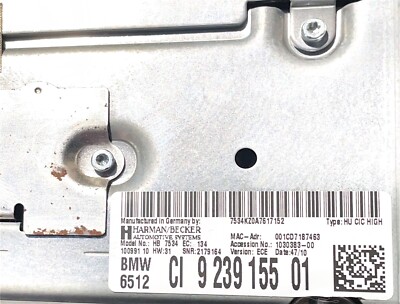 Navigationssystem Professional BMW 5er 6er 7er Infotainment 753KZ0A7617152