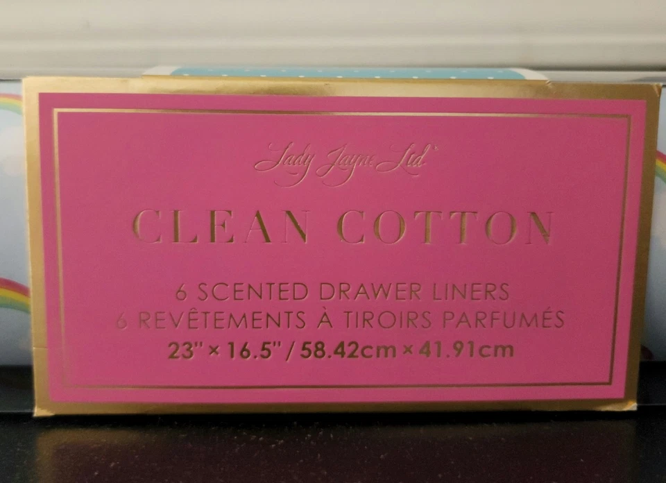 Lady Jayne Clean Cotton 6 Scented Drawer Liners Rainbows 23" x 16.5" - Image 2 of 4