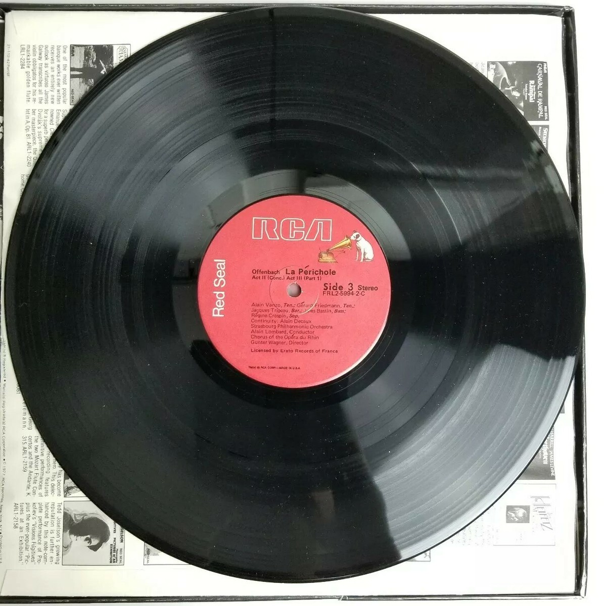【中古】 La Perichole J．Offenbach ,Lombard Offenbach La Perichole, Alain Lombard 2 LP Box Set W